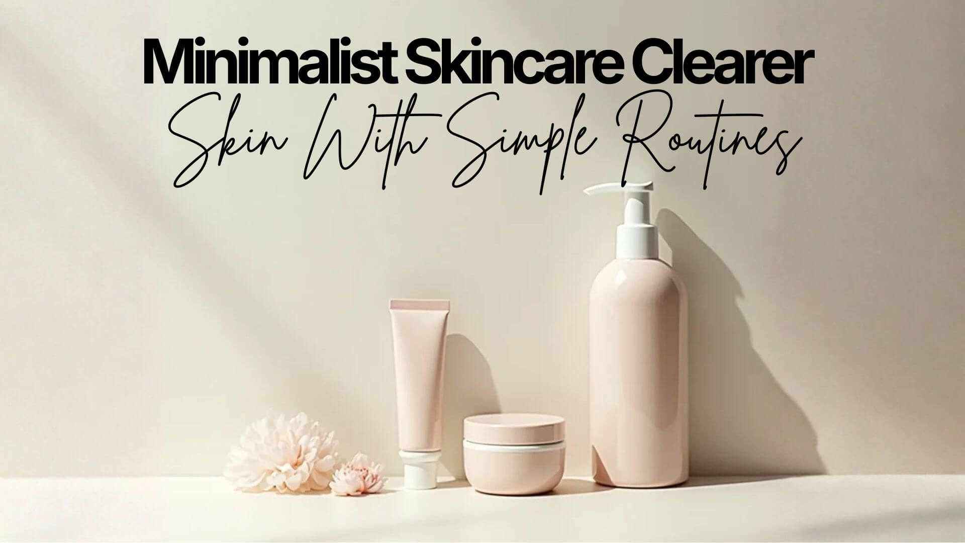 Minimalist Skincare - Minimalist Skincare Clearer Skin With Simple Routines