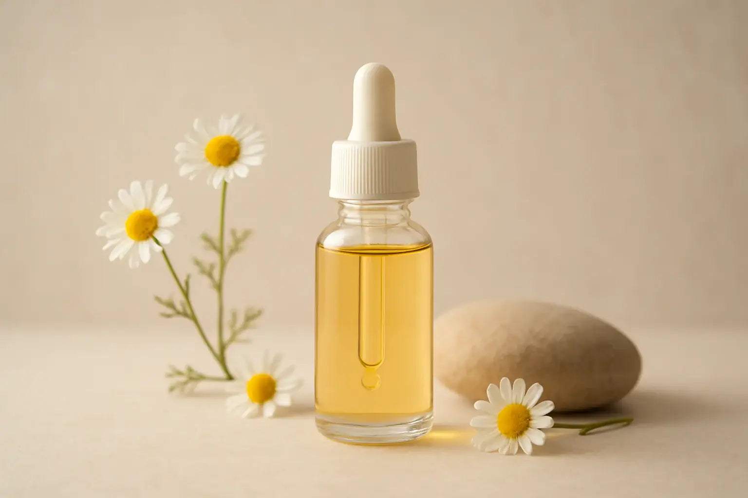 Dropper bottle of gentle oil serum for sensitive skin, a soothing, non-irritating alternative to harsh retinols