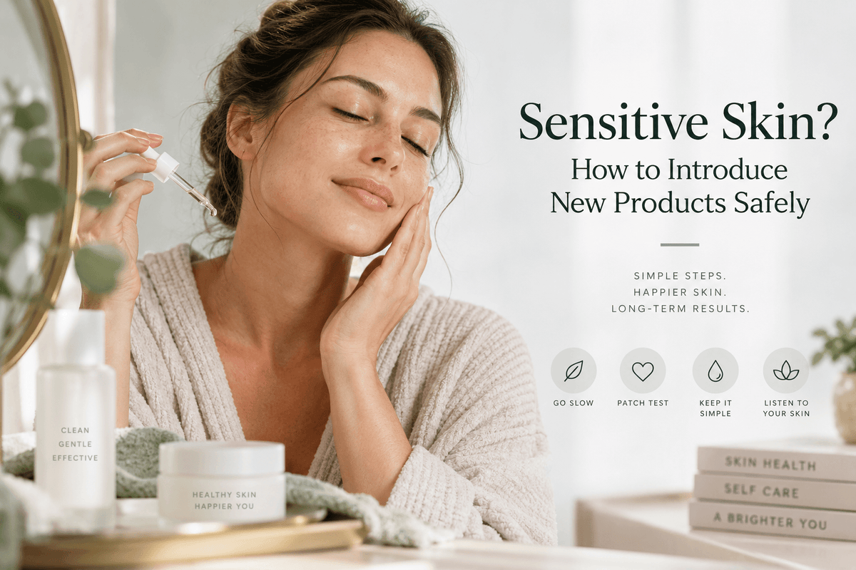 How to introduce new skincare products safely into a sensitive skin routine