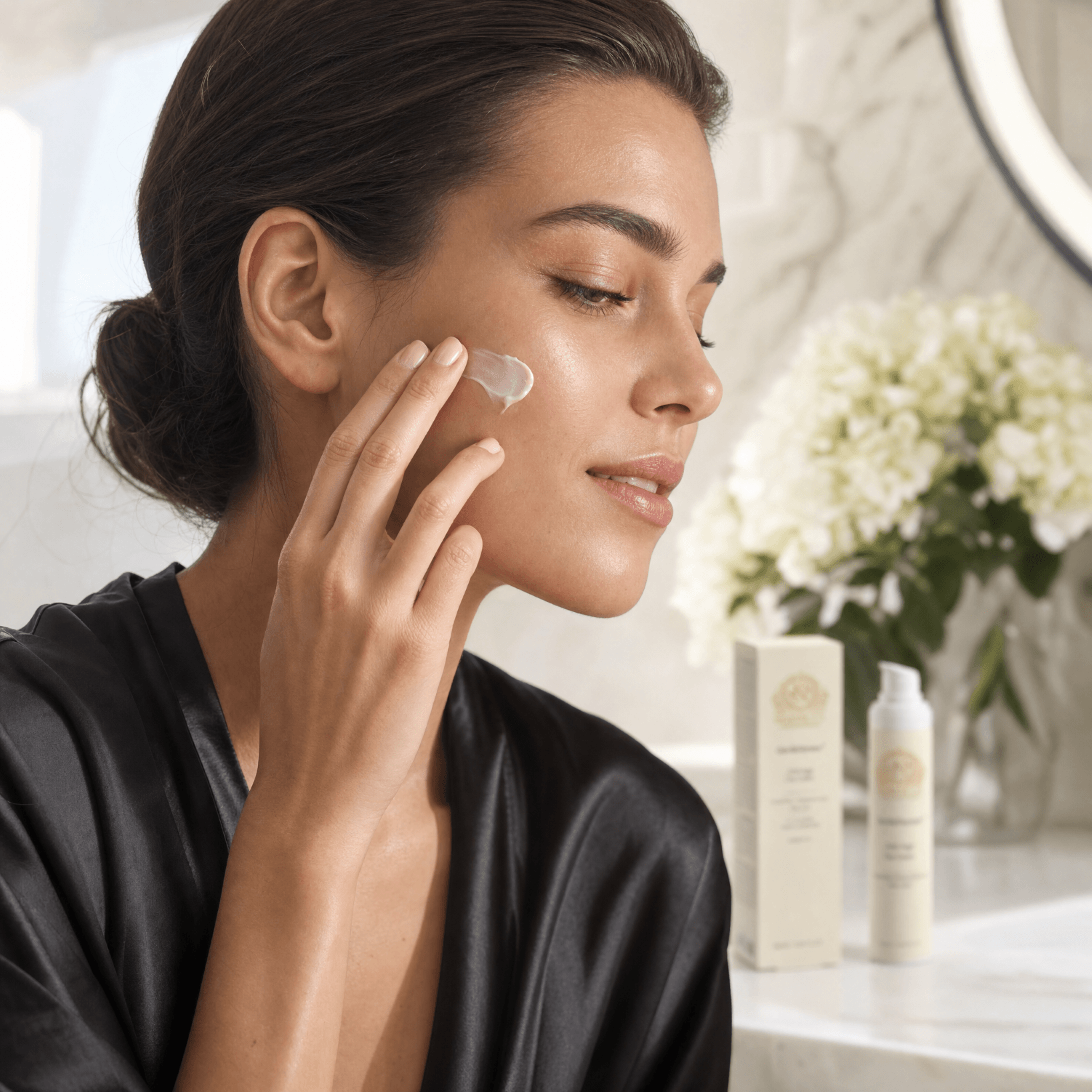 GentleRenew Anti-Aging Day Cream jar with hydrating and smoothing formula for radiant skin