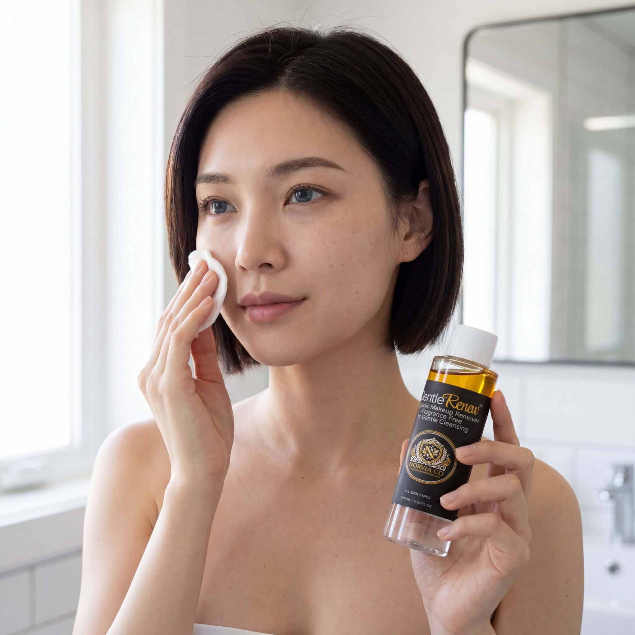 GentleRenew™ Biphasic Make-up Remover bottle with dual-phase formula for sensitive skin