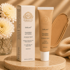 SoftLuxe Foundation with Peptides bottle and applicator for smooth, natural-looking complexion