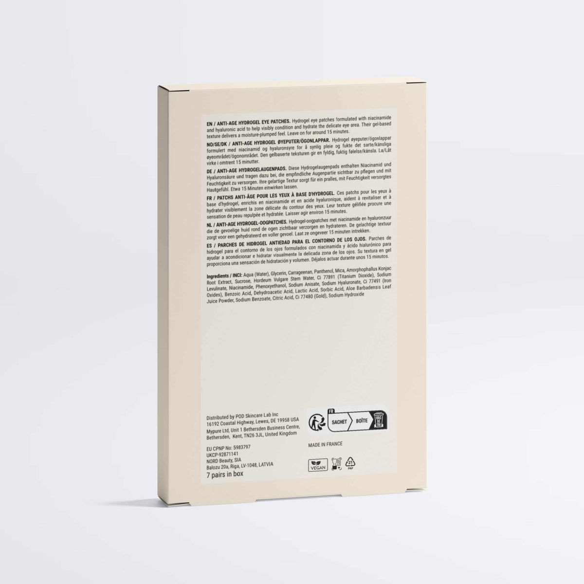 Firm Hydrogel Eye Patches