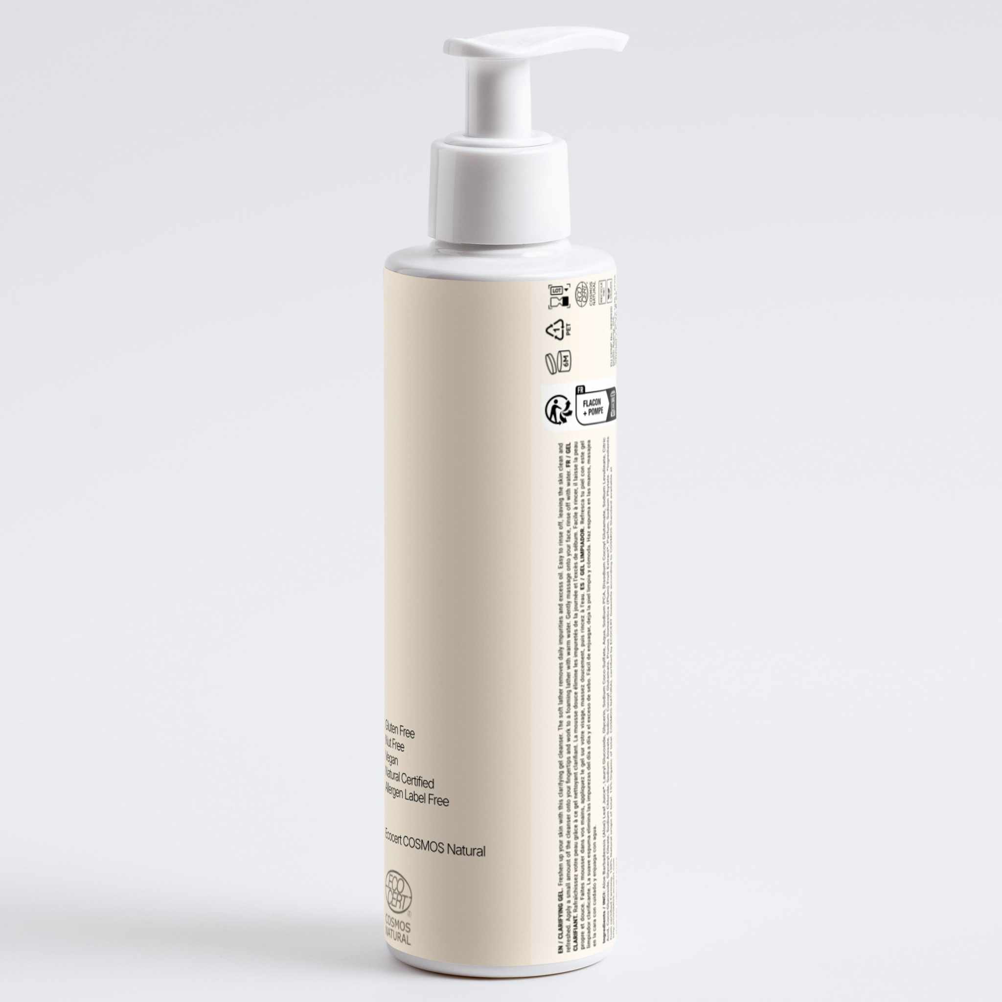 Bottle of GentleRenew™ Clarifying Gel Cleanser with aloe-based formula for gentle daily cleansing and balanced skin