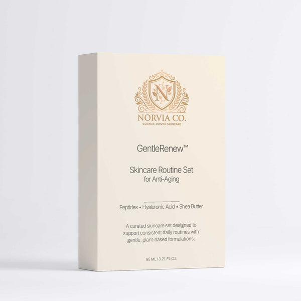 GentleRenew Skincare Routine Set for Anti-Aging with serum, eye cream, and day cream