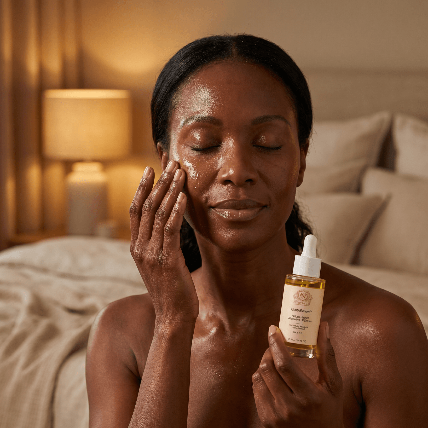 Bottle of GentleRenew™ Retinol Alternative Oil Serum for smooth, radiant skin