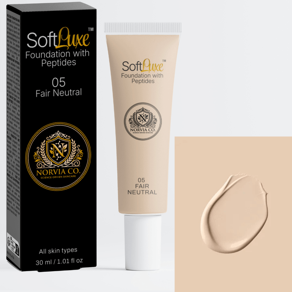 NINE grinding foundation neutral✕2 Foundation with Peptides - Buildable Coverage for Natural Glowing