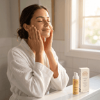 GentleRenew Vitamin C Serum bottle with antioxidants for bright and even skin tone