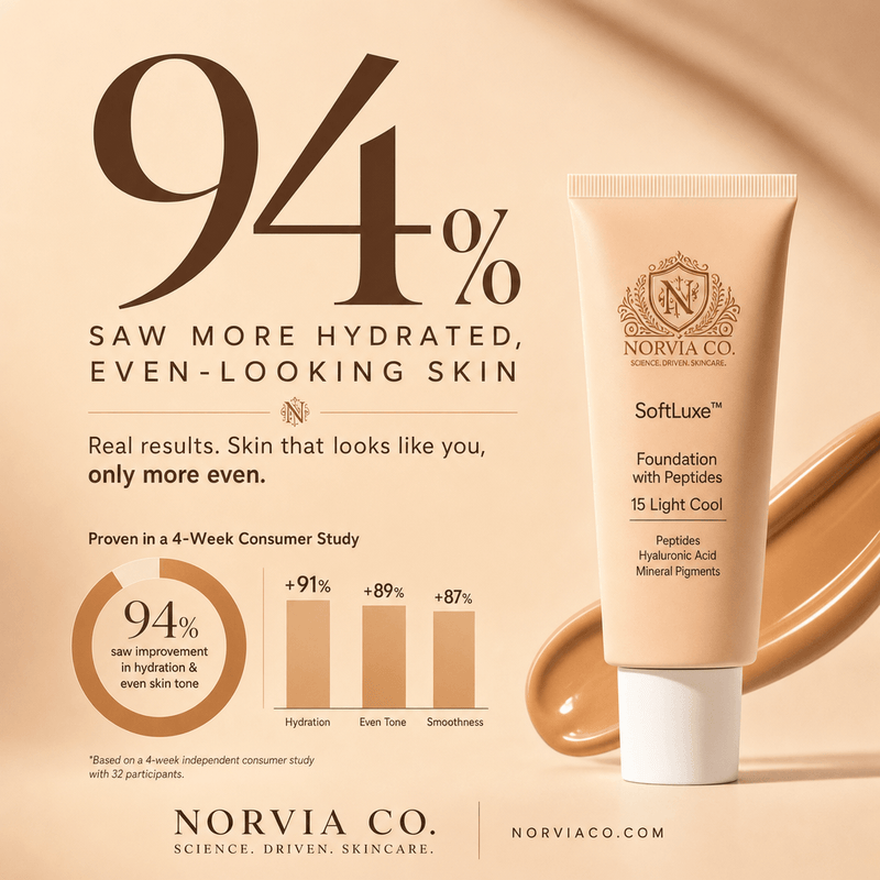 Peptide Foundation with Hexapeptide-11 for Smooth Skin | Norvia Co