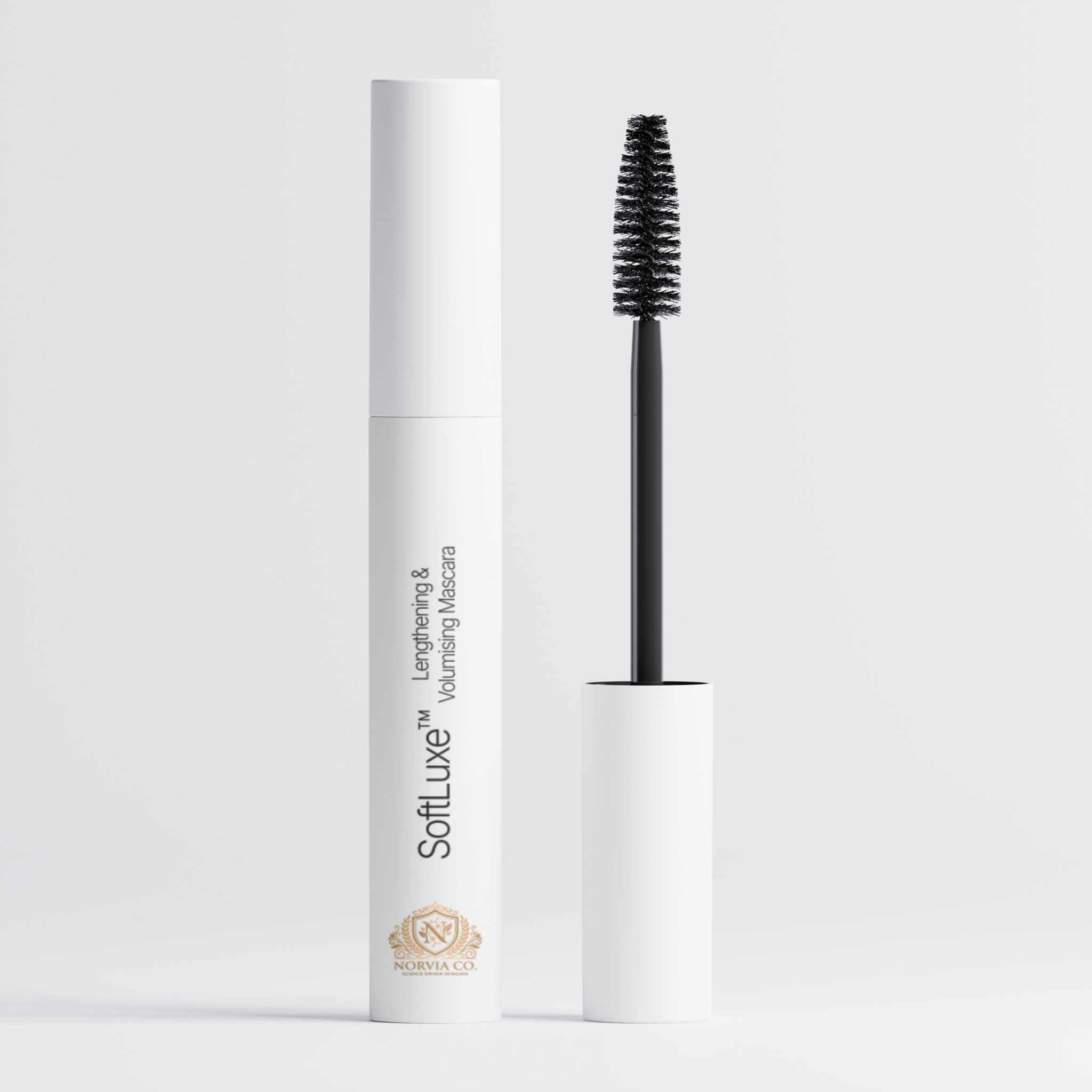 SoftLuxe Lengthening and Volumizing Mascara with peptides for fuller, defined lashes and conditioning care